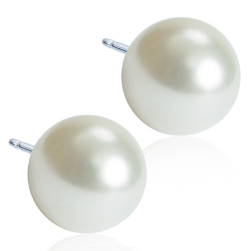 White Pearl Earrings