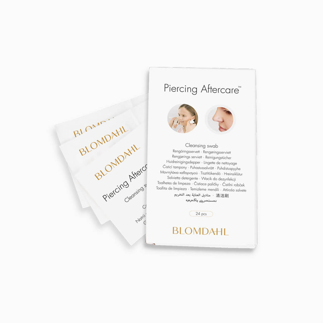 Carton of 16 Aftercare swabs made with gentle saline solution