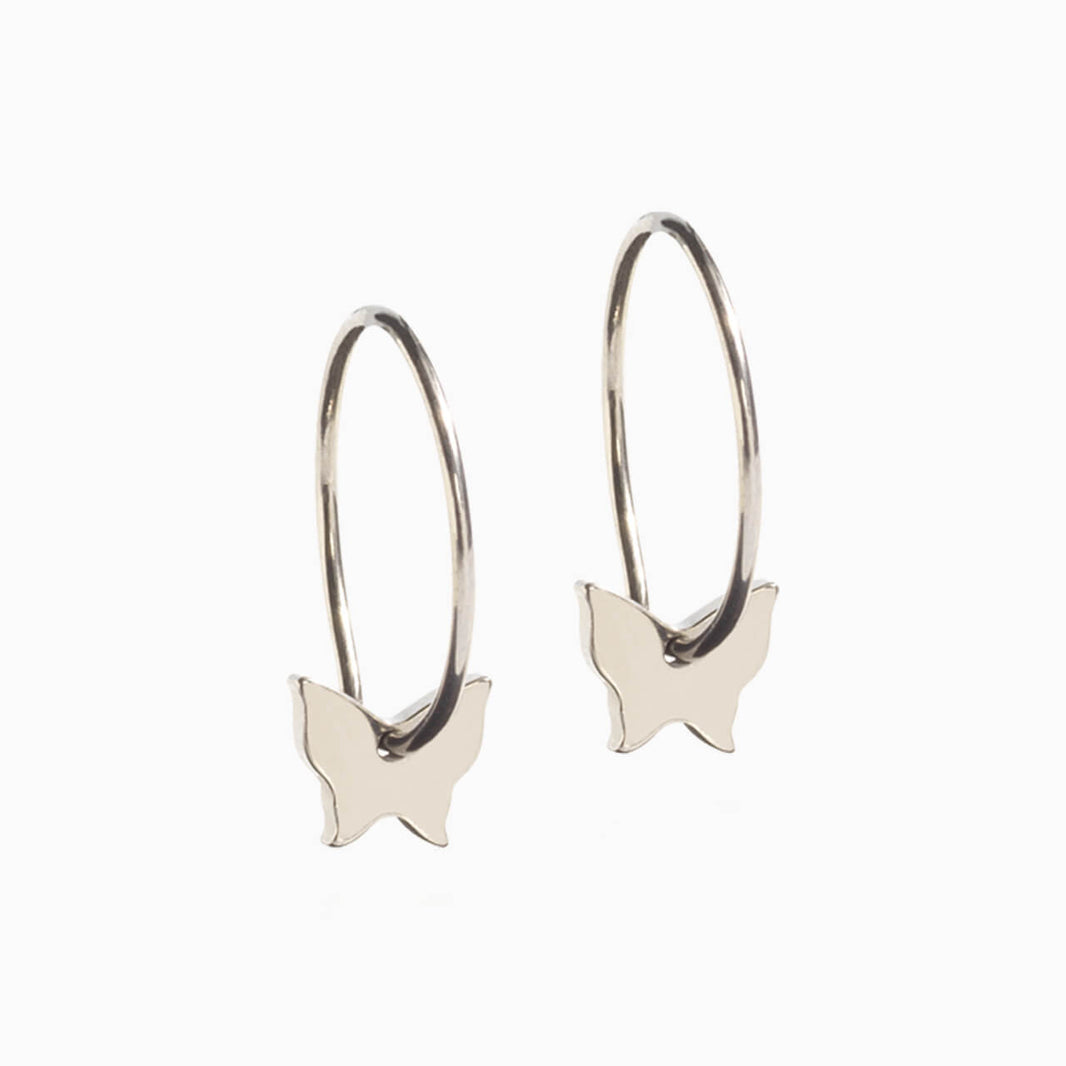 Nickel Free Butterfly Pendant ear rings