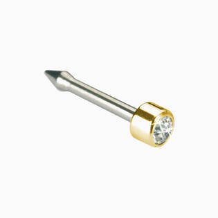 LONG Post Golden Titanium 3mm Mini Bezel Nose Cassettes
