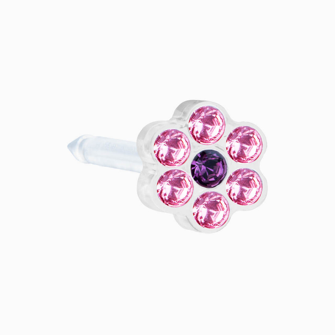 Medical Plastic 5mm Daisy Light Rose/ Amethyst Cassettes