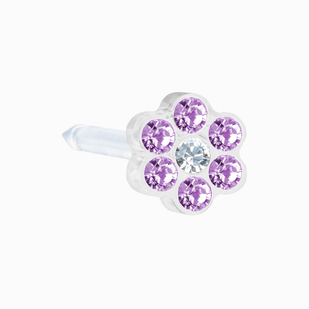 Medical Plastic 5mm Daisy Violet/ Crystal Cassettes