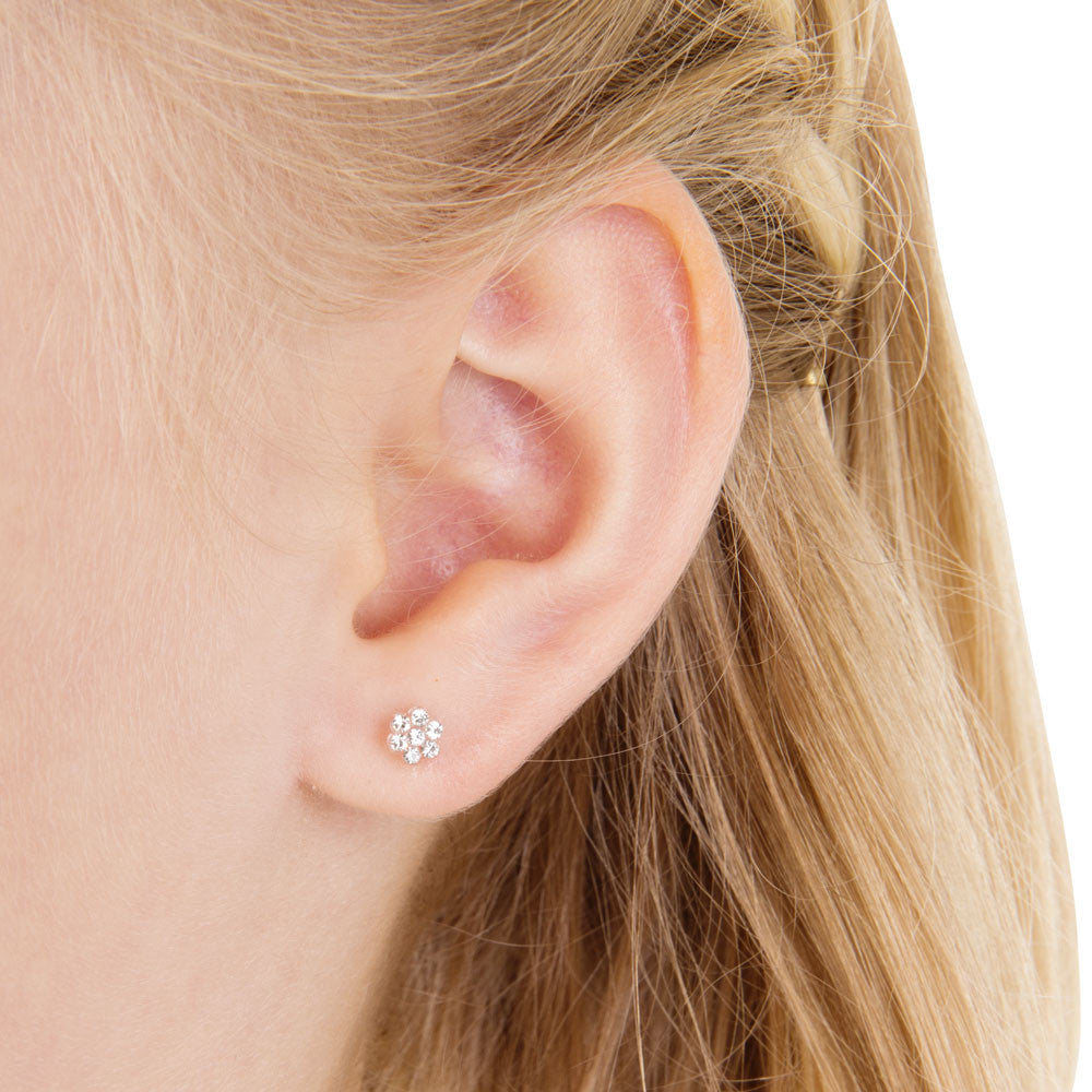 Medical Plastic 5mm Daisy Earrings