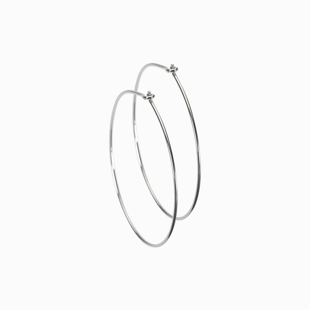 Nickel free ear rings made from medical grade titanium