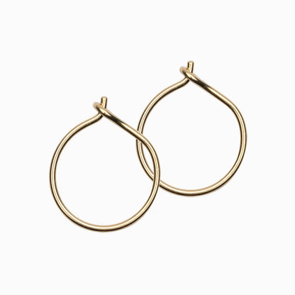 Pure Medical Grade Golden Titanium Ear Rings