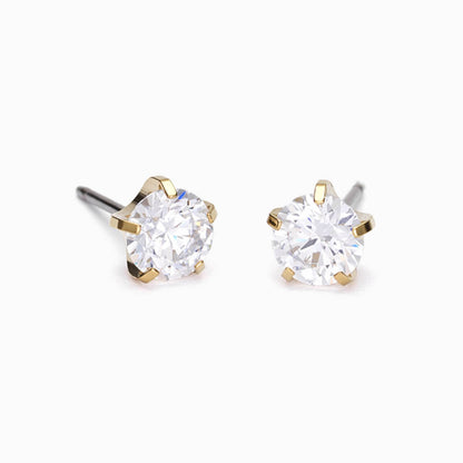 6mm Precious Prong Set earrings