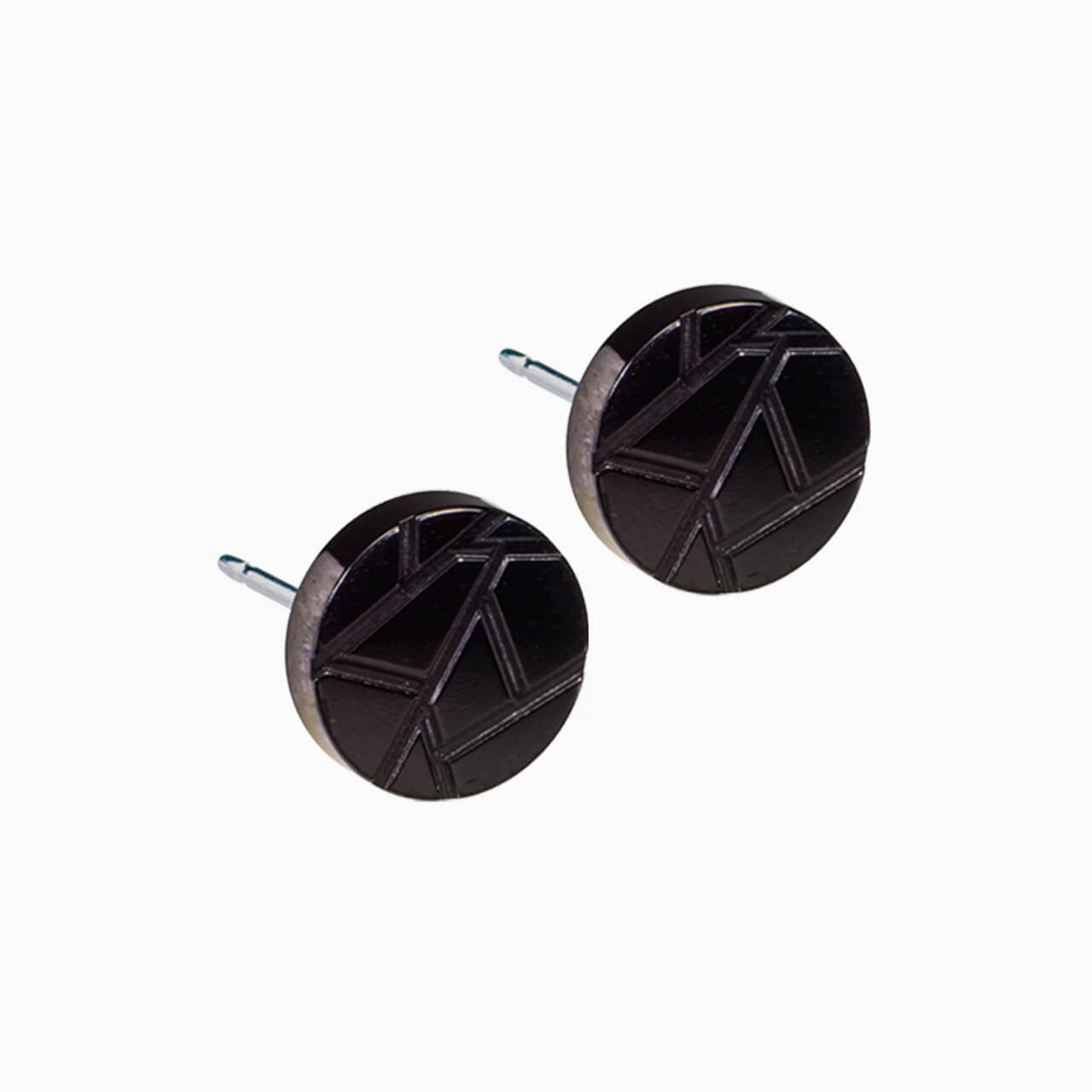 Black Titanium Paragon 8mm Earrings