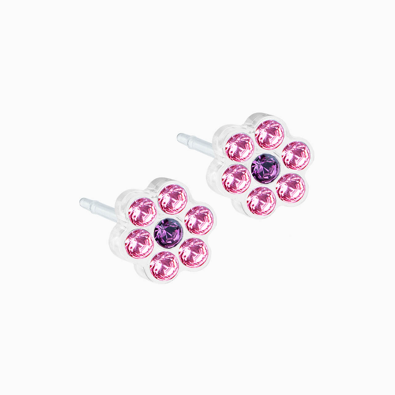 Medical Plastic 5mm Daisy Earrings