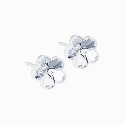 Medical Plastic 6mm Flower Earrings