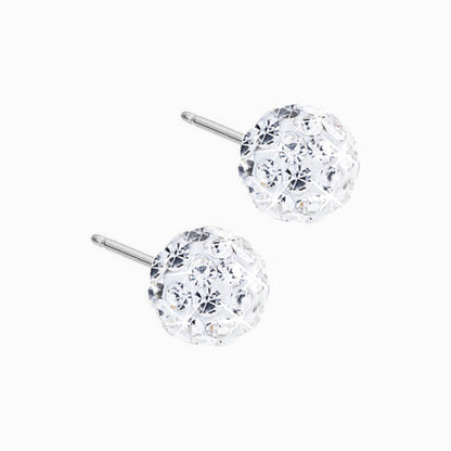 Crystal Ball 6mm Earrings