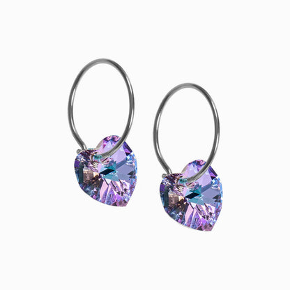 Heart Pendant Earrings