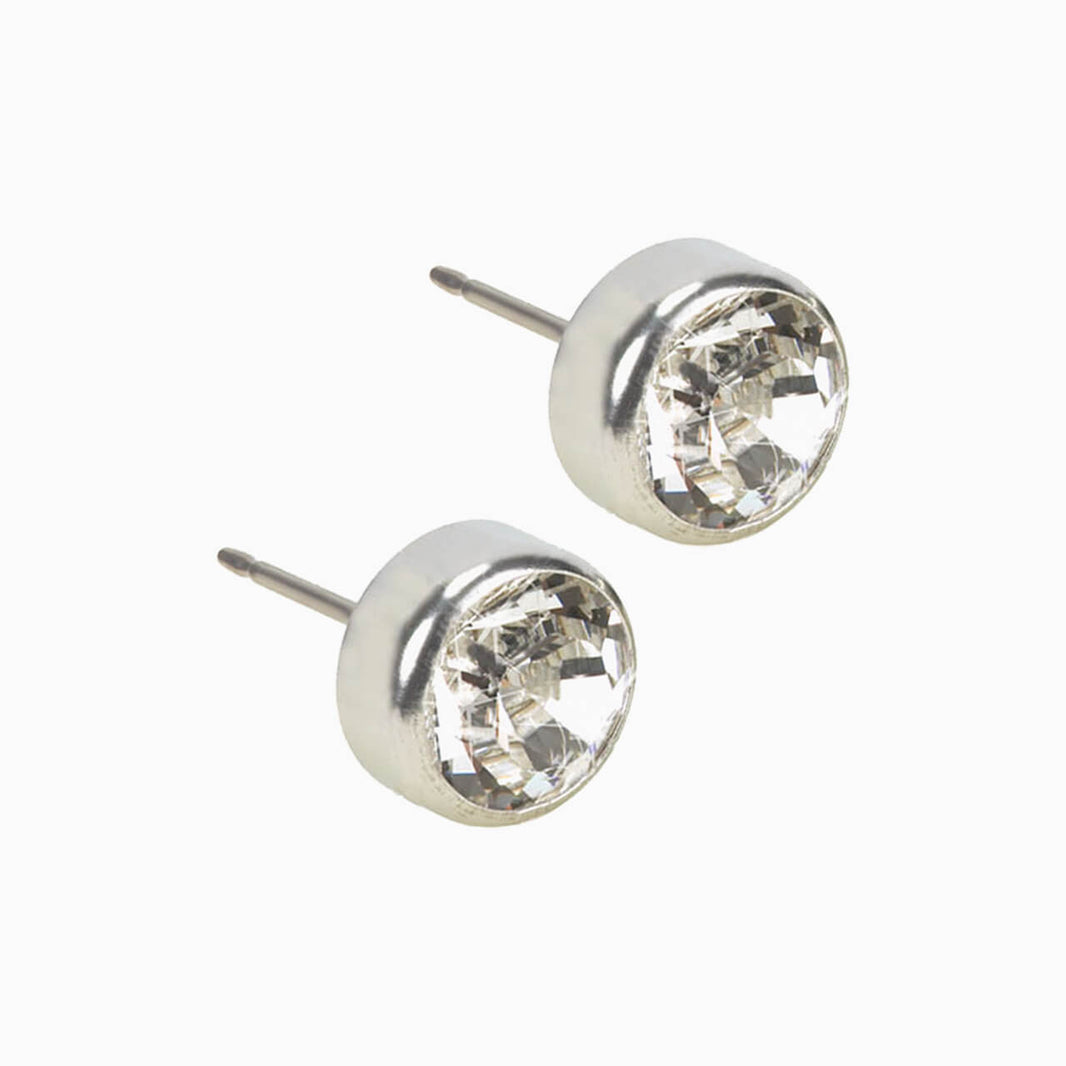 Bezel earrings