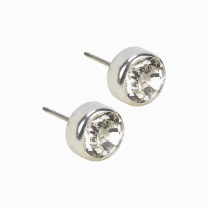Bezel earrings
