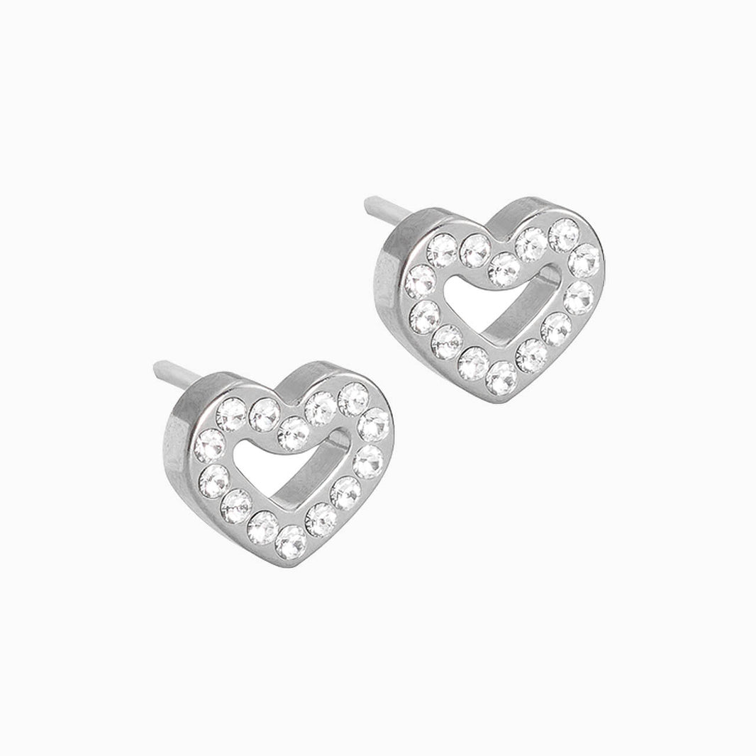 Brilliance Heart Hollow Earrings
