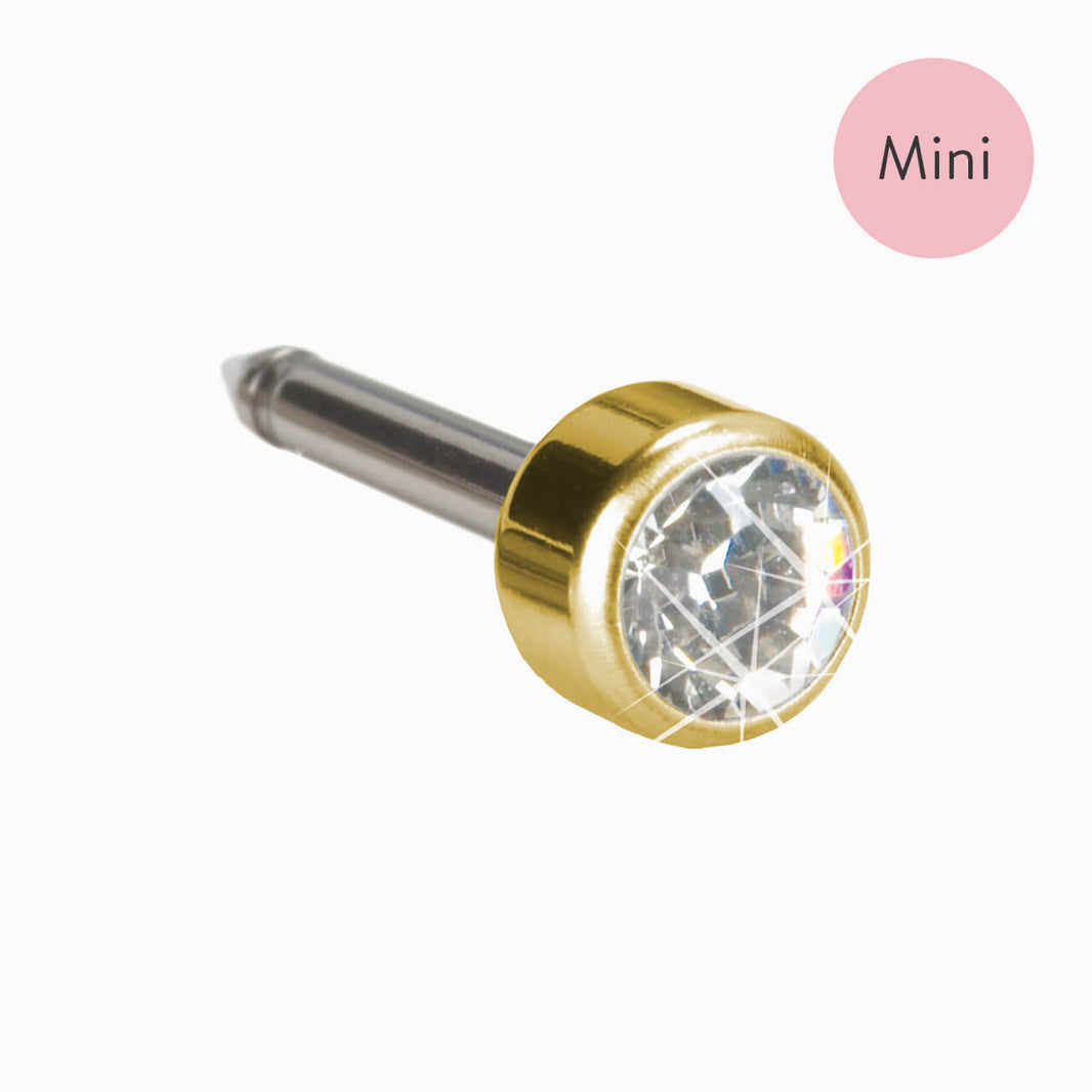 Golden Titanium 3mm MINI Bezel Crystal Cassettes ( requires mini instrument)