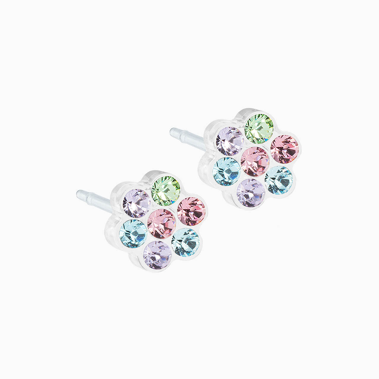 Medical Plastic 5mm Daisy Earrings