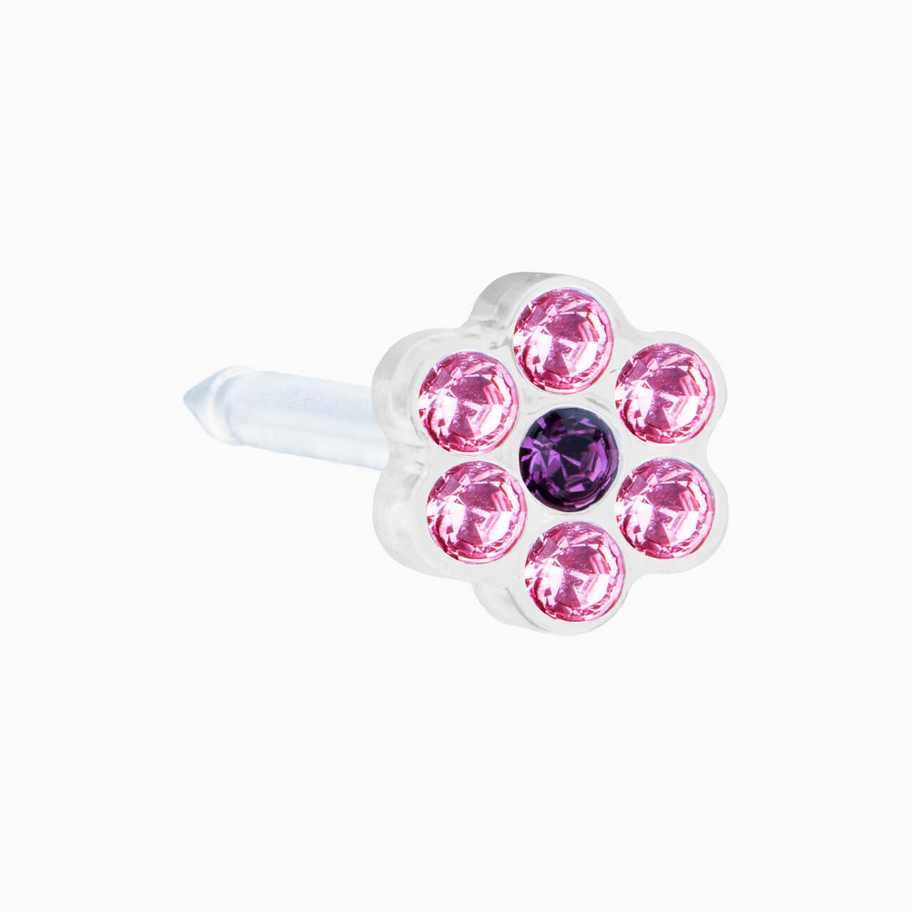 Medical Plastic 5mm Daisy Light Rose/ Amethyst Cassettes