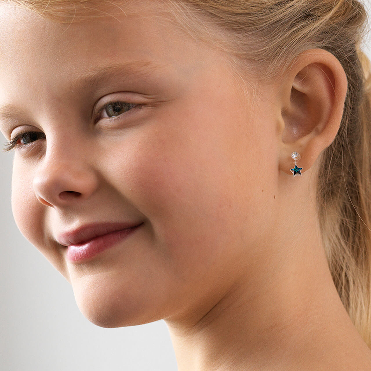 Medical Plastic Dangle Star Earrings