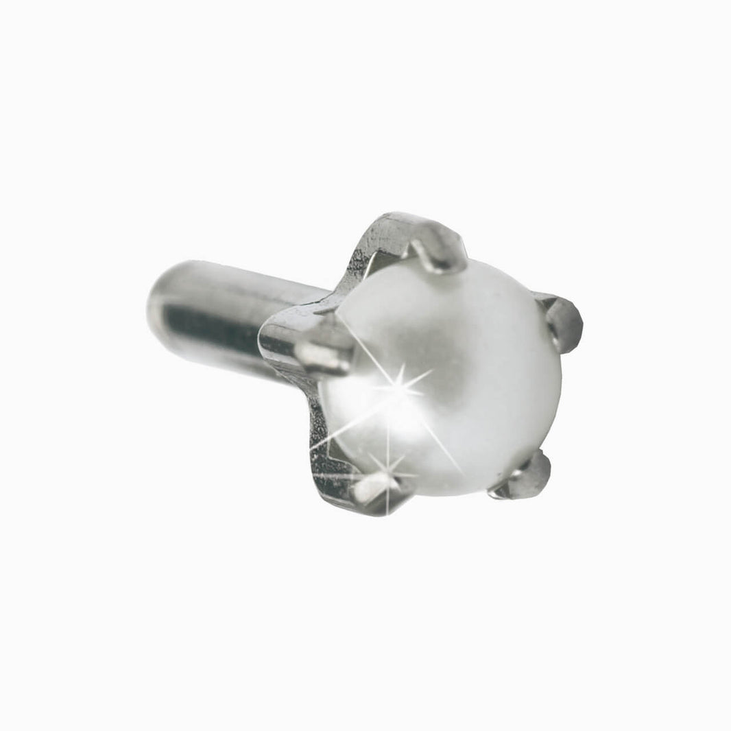 Silver Titanium 4mm Tiffany Pearl Cassettes