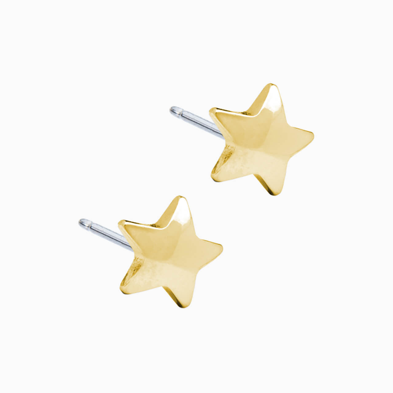 Golden Titanium Star Earrings