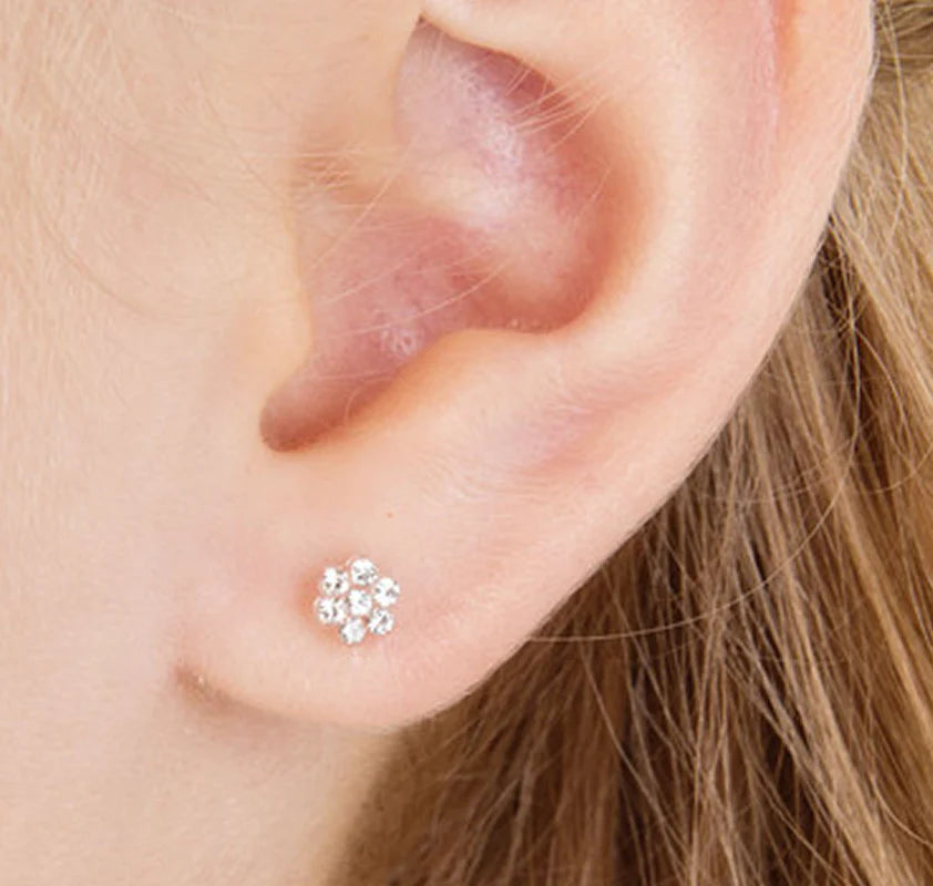 Medical Plastic 5mm Daisy Earrings