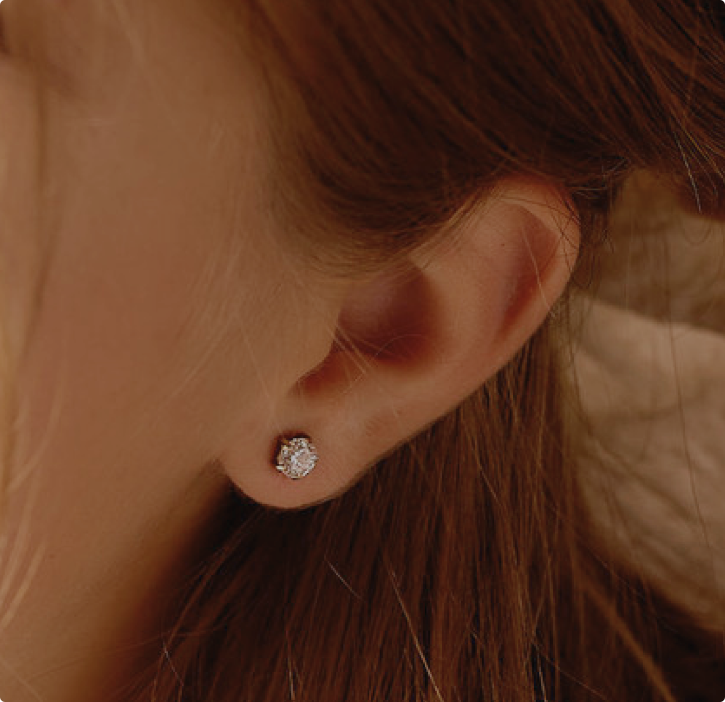 Medical Plastic 5mm Daisy Earrings