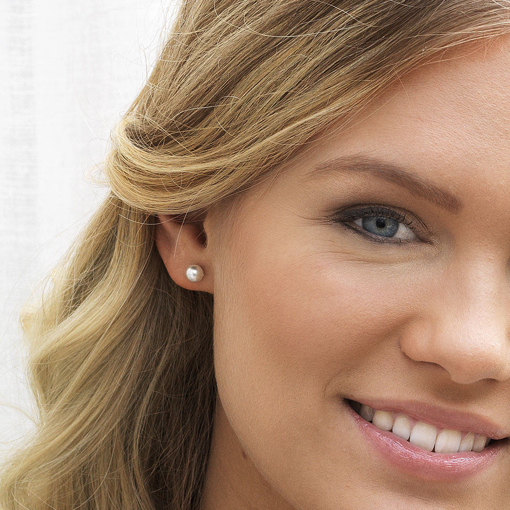 White Pearl Earrings